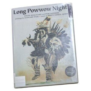 Long Powwow Nights Book Bilingual Audio CD by David Bouchard Native